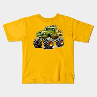 Halloween Monster Truck Kids T-Shirt